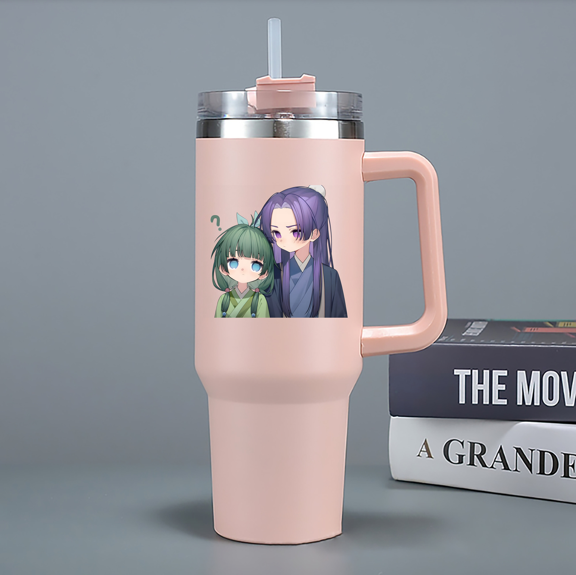 （画像用） 薬屋のひとりごと The Apothecary Diaries 1200mL車用タンブラー - クリスタルステッカー（プラスチックストロー付き）